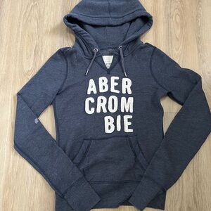Abercrombie & Fitch Navy Blue Hoodie Sweater